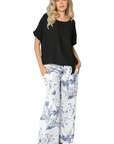 Cherishh Made In Italy Linen Top C6107