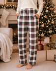 Unisex Holiday Plaid Pajama Pants – Soft Bamboo Lounge