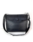 Bottega Veneta Intrecciato Black Leather Messenger Bag