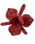 Christmas Orchid Handwoven Iraca Napkin Ring