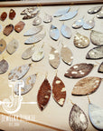**Leather Earring Starter Pack-Metallic Hair On Hide-10 Pairs 214m