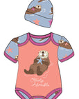 Otterly Adorable Baby Bodysuit & Hat
