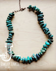 Chunky Genuine Natural Turquoise Beaded Collar Necklace 245b