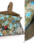 Gucci GG Supreme Blooms Print Embroidered Medium Dionysus Shoulder Bag Blue Taupe