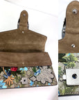 Gucci GG Supreme Blooms Print Embroidered Medium Dionysus Shoulder Bag Blue Taupe
