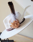 Boho Western Wedding Floral Hat Band Only Blush 952p