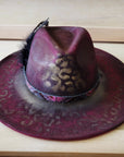 CUSTOM Hand-Painted Cowgirl Western Boho Hat A123