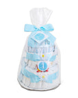 Blue Two- Tier Diaper Cake