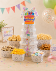 Happy Birthday Gift Tower of Treats