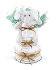 Wild About Baby Two-Tier Diaper Cake Gift Basket