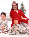 Western Christmas Family Matching Bamboo Pajamas - Cowboy