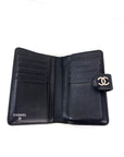 Chanel Caviar Timeless CC Zippered Pocket Black Wallet