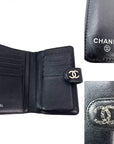 Chanel Caviar Timeless CC Zippered Pocket Black Wallet