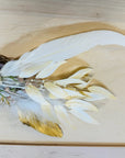 Boho Western Wedding Floral & Feather Bridsmaid Hat in Brown 984n