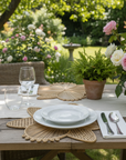 Orchid Handwoven Iraca Palm Placemat