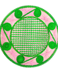 Garden Party Handwoven Iraca Placemat - Lilly Pulitzer inspired style