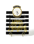 Black Stripe Big Happy Everything Square Platter