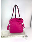 Loewe Nappa Pink Flamenco Medium Knot Shoulder Bag