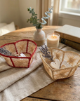 Heart Handwoven Iraca Palm Basket