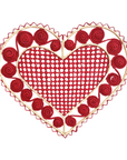 Heart Caracol Handwoven Iraca Placemat