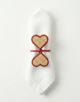 Heart to Heart Handwoven Iraca Napkin Ring