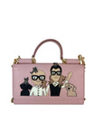 Dolce Gabbana Phone Bag St Dauphine Cartoon Pink Wallet on a Chain Hand Bag