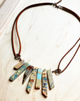 AQUA TERRA Leather Cord Necklace 231E