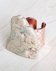 Chunky Aqua Terra Slab Cocktail Statement Ring 012r