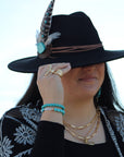 Matte Gold Large Chain Link Layering Necklace 255n