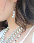 Genuine Freshwater Potatoe Pearl Earrings Wedding Collection 220i