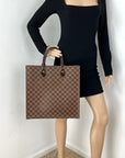 Louis Vuitton Sac Plat Damier Ebene Shopping Tote