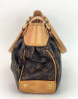 Louis Vuitton BOETIE PM Monogram Brown Canvas Hobo Tote Bag Pre owned