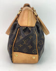 Louis Vuitton BOETIE PM Monogram Brown Canvas Hobo Tote Bag Pre owned