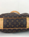 Louis Vuitton BOETIE PM Monogram Brown Canvas Hobo Tote Bag Pre owned