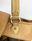 Louis Vuitton BOETIE PM Monogram Brown Canvas Hobo Tote Bag Pre owned