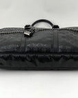 Gucci Briefcase GG Imprime Coated Canvas Black Monogram Business Bag Preowned