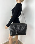 Gucci Briefcase GG Imprime Coated Canvas Black Monogram Business Bag Preowned
