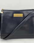 Dior Black Leather Adjustable Shoulder Bag
