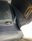 Dior Black Leather Adjustable Shoulder Bag