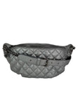 Chanel Metallic Calfskin Quilted Banane Waist Bag