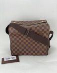 Louis Vuitton Damier Ebene Canvas Naviglio Shoulder Men's Messenger Bag
