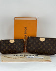 Louis Vuitton Multi Pochette Accessoires Monogram Canvas Brown Preowned