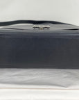 Givenchy Obsedia Medium Flap Black Pebbled Calfskin Satchel Hand Bag