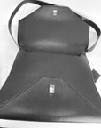 Givenchy Obsedia Medium Flap Black Pebbled Calfskin Satchel Hand Bag