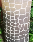 Gray Mosaic Water Candle