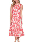 Compli K Floral Sleeveless Midi Dress 8527