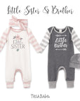 Little Sister Baby Girl Cotton Romper