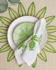 Leaf Bloom Handwoven Iraca Placemat