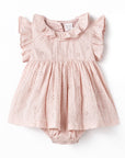 Eyelet Skirted Baby Bodysuit – Cotton for Special Occasions