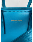 Saint Laurent Sac De Jour Blue Leather Crossbody Hand Bag